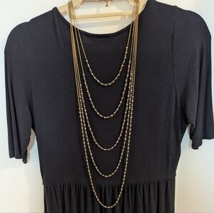 Gorgeous 5 Strand Beaded Statement Necklace